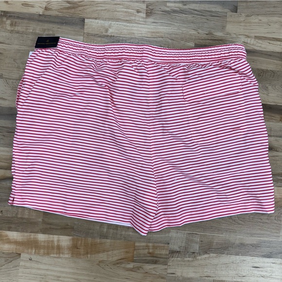 NWT Brooks Brothers Swim Trunks XXL Red Blue Flag Shorts Swimsuit *color Flaw - Picture 9 of 14